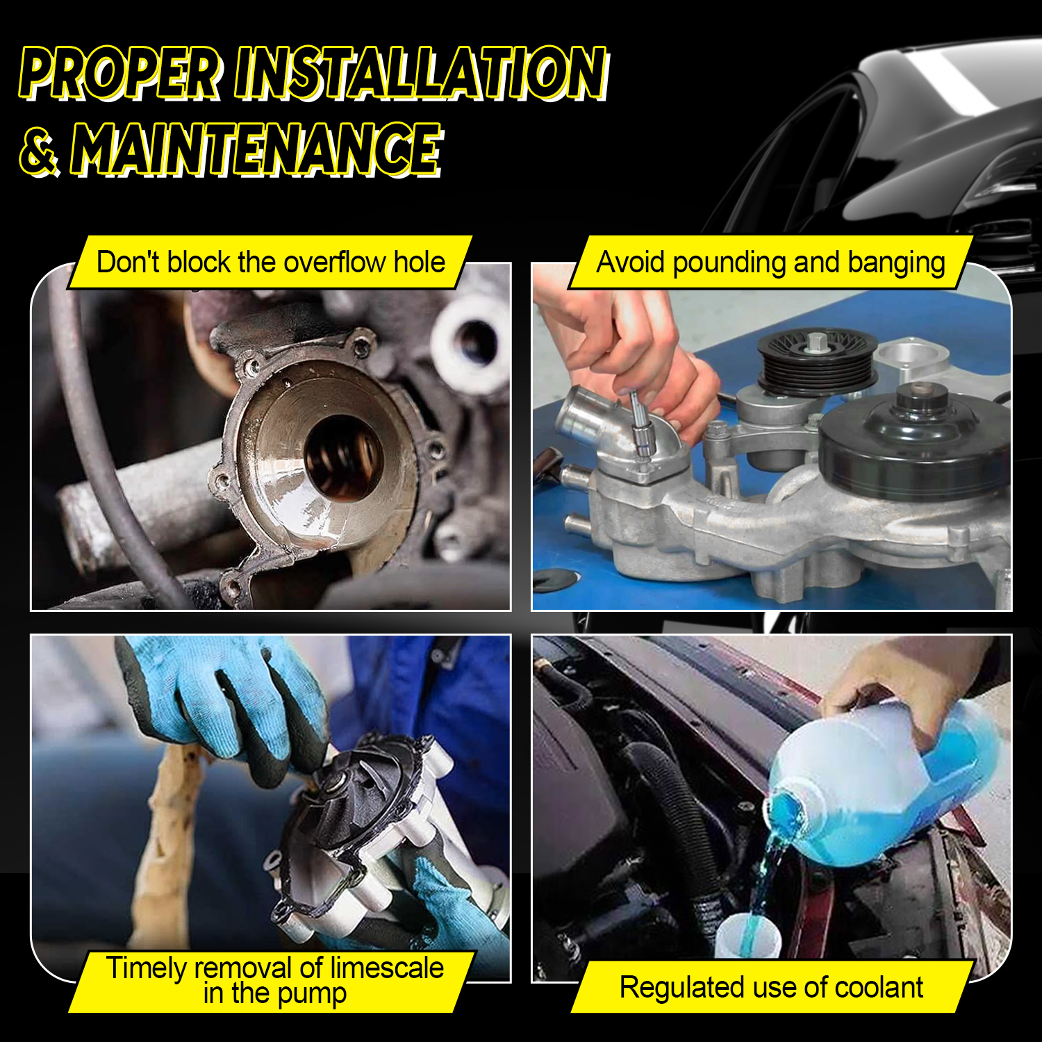 Engine Cooling Water Pump for 2006 2007 2008 2009 2010 2011 Kia